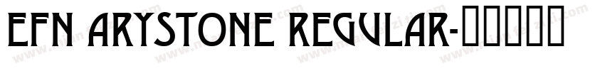 EFN Arystone Regular字体转换